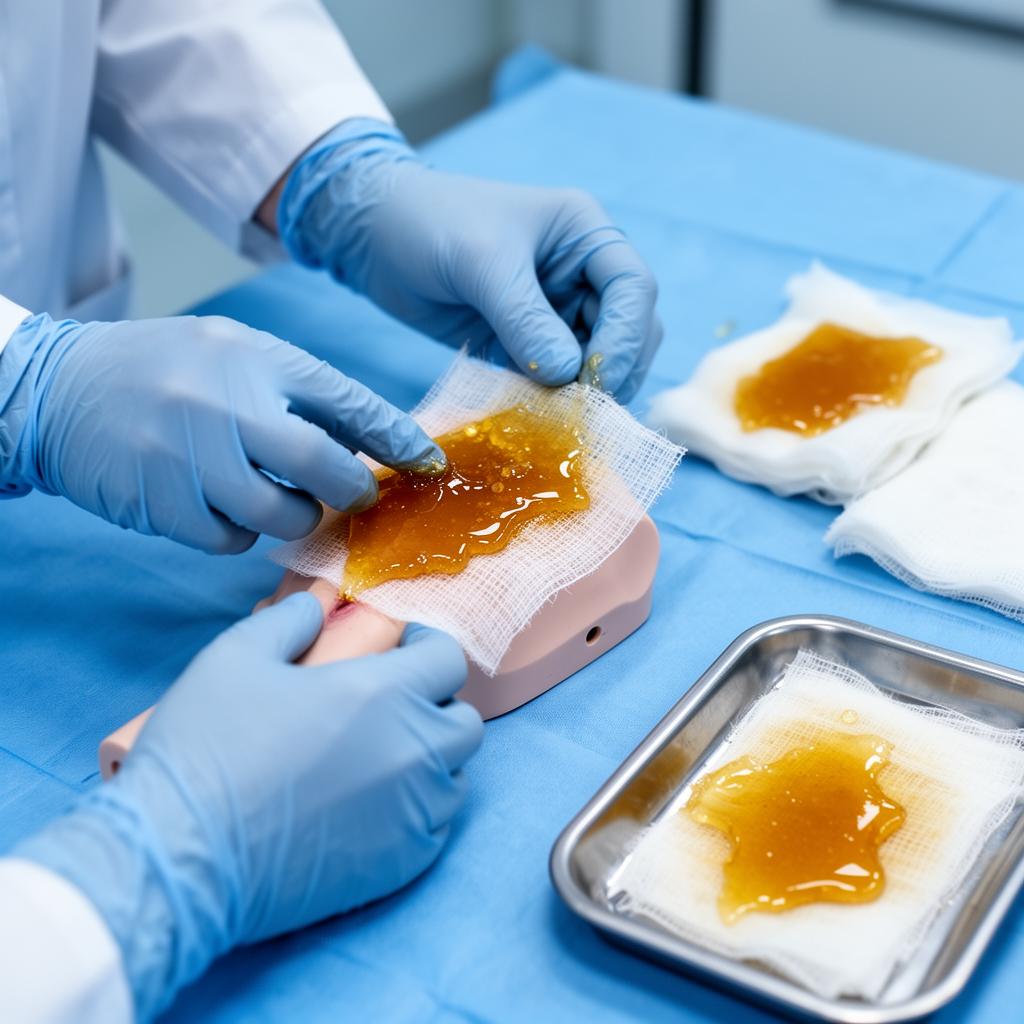 Wound care applications of medical grade honey